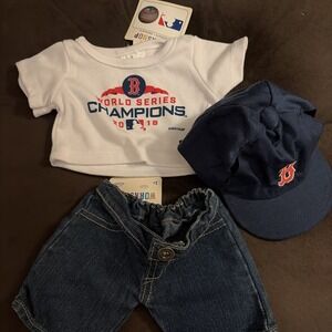 Build A Bear Boston Red Sox Outfit & Baseball Hat